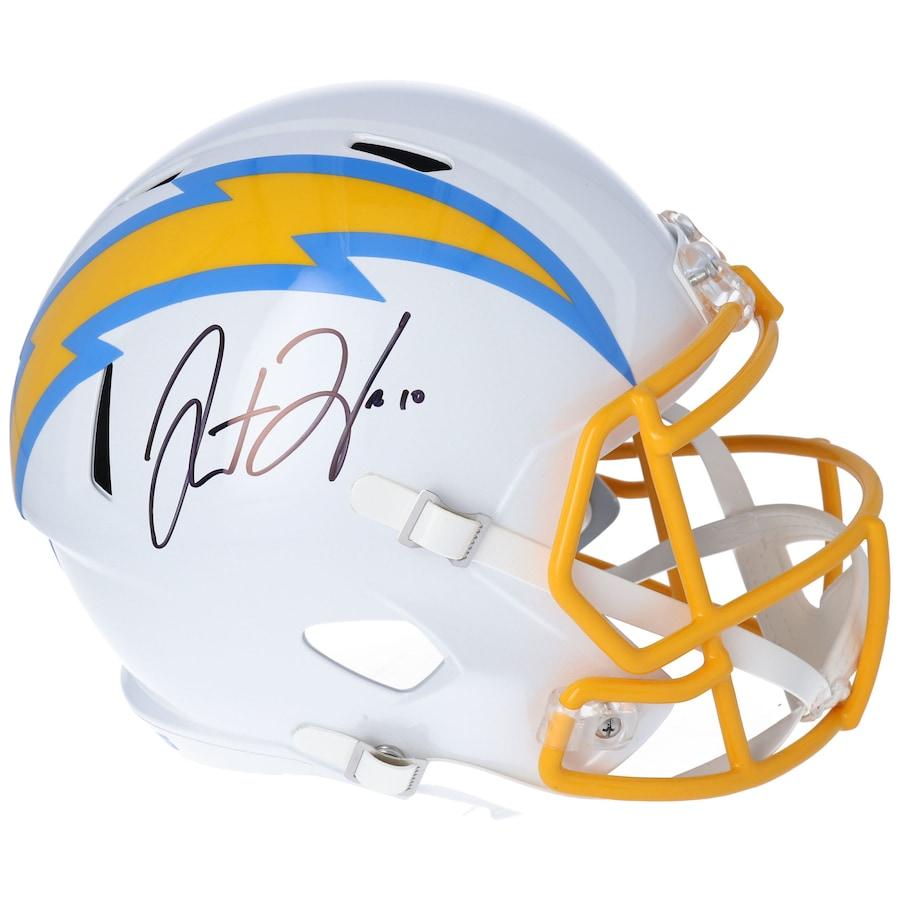 Justin Herbert Signed Chargers Full-Size Speed Helmet (Fanatics) at PristineAuction.com Justin Herbert Signed Chargers Full-Size Speed Helmet (Fanatics) at PristineAuction.com