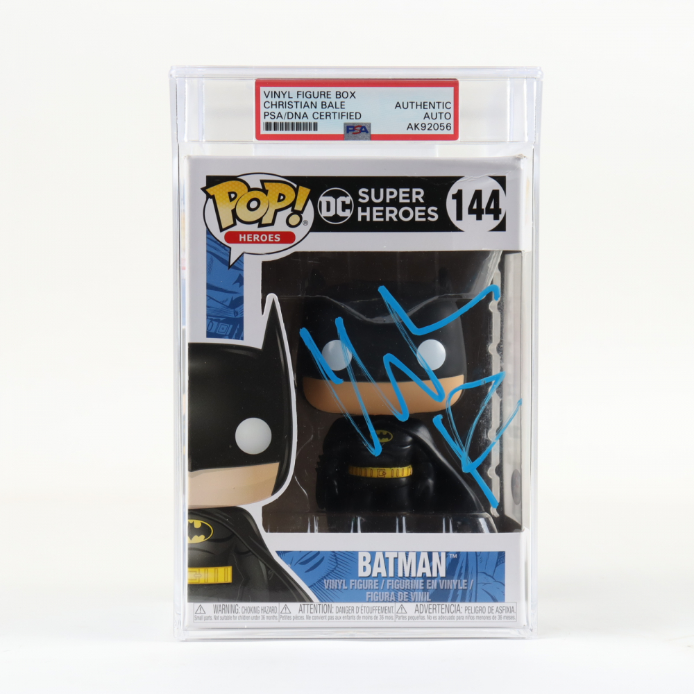 Funko Pop! DC Super Heroes #144 Batman Christian Bale Signed — front