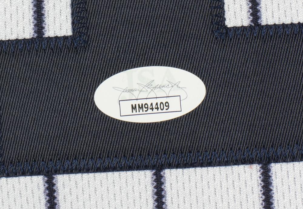 Mariano Rivera Signed Yankees Jersey Inscribed "Last To Wear 42" (JSA) at PristineAuction.com Mariano Rivera Signed Yankees Jersey Inscribed "Last To Wear 42" (JSA) at PristineAuction.com