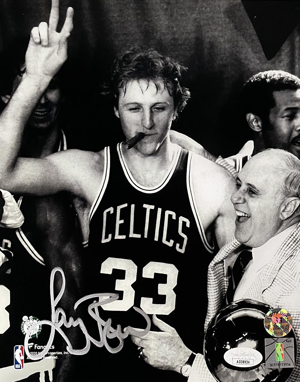 Larry Bird Signed Celtics 8x10 Photo (JSA & Bird) at PristineAuction.com Larry Bird Signed Celtics 8x10 Photo (JSA & Bird) at PristineAuction.com
