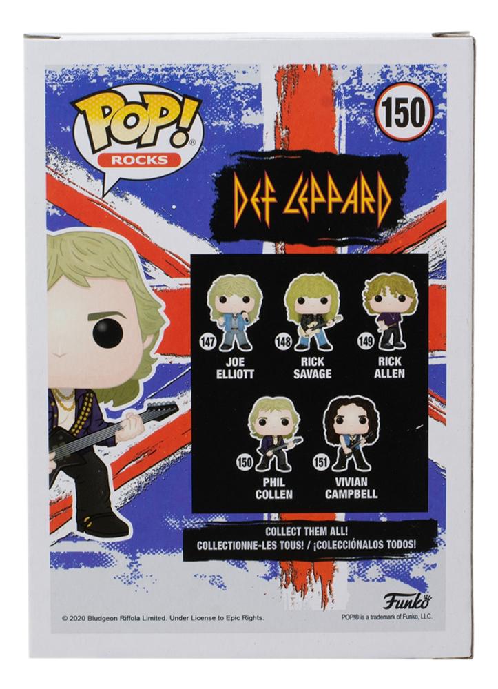 Phil Collen Signed "Def Leppard" #150 Funko Pop! Vinyl Figure (JSA) at PristineAuction.com Phil Collen Signed "Def Leppard" #150 Funko Pop! Vinyl Figure (JSA) at PristineAuction.com