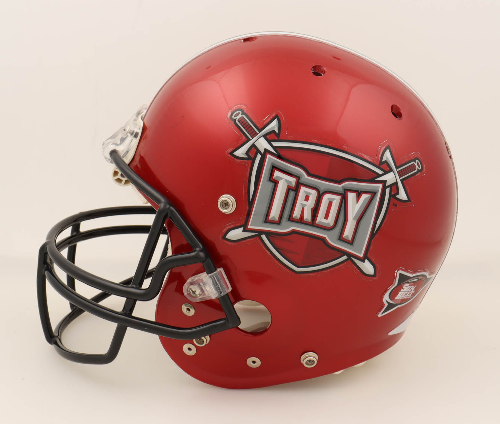 Troy Trojans Full-Size Authentic On-Field Helmet at PristineAuction.com Troy Trojans Full-Size Authentic On-Field Helmet at PristineAuction.com