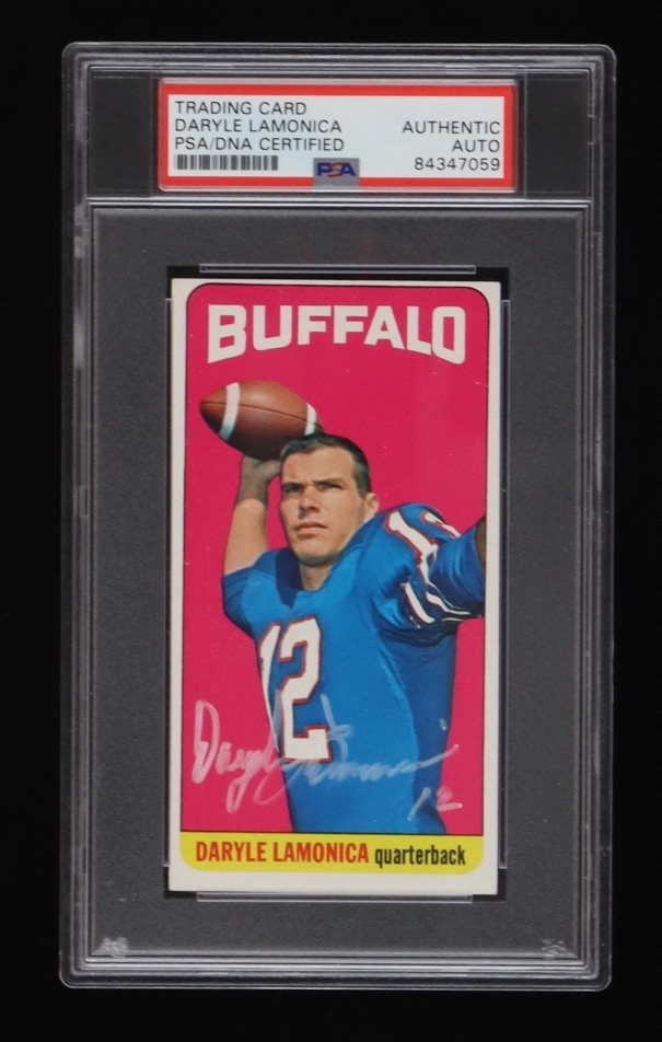 Daryle Lamonica Signed 1965 Topps #36 SP (PSA) at PristineAuction.com Daryle Lamonica Signed 1965 Topps #36 SP (PSA) at PristineAuction.com