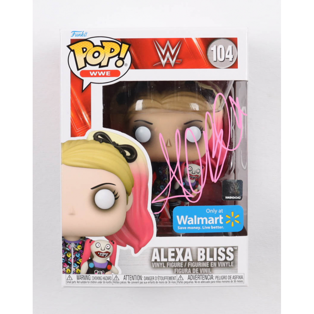 Alexa Bliss Signed "WWE" 104 Funko Pop! Vinyl Figure (JSA) Pristine