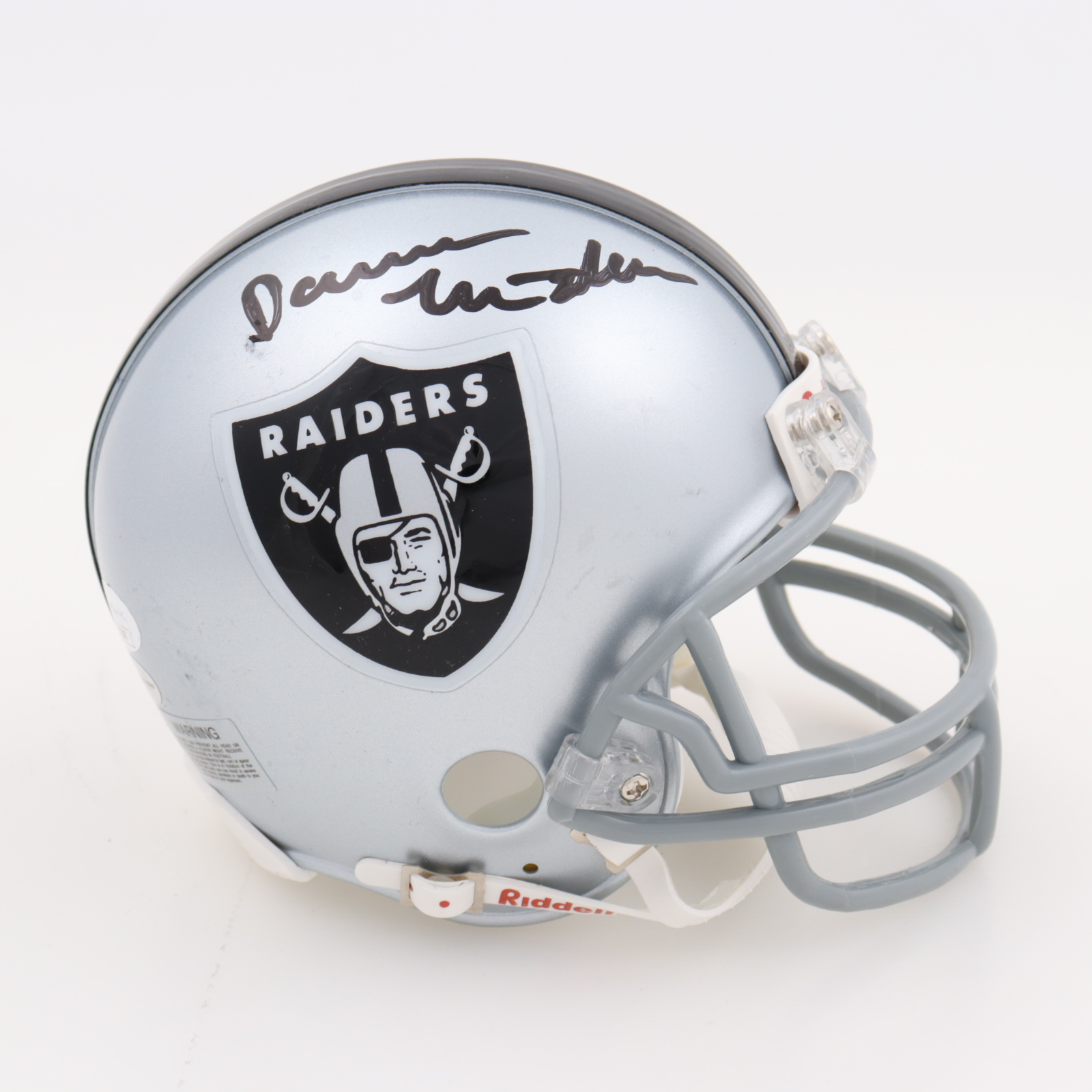 Darren McFadden Signed Raiders Mini Helmet (JSA & McFadden) at PristineAuction.com Darren McFadden Signed Raiders Mini Helmet (JSA & McFadden) at PristineAuction.com