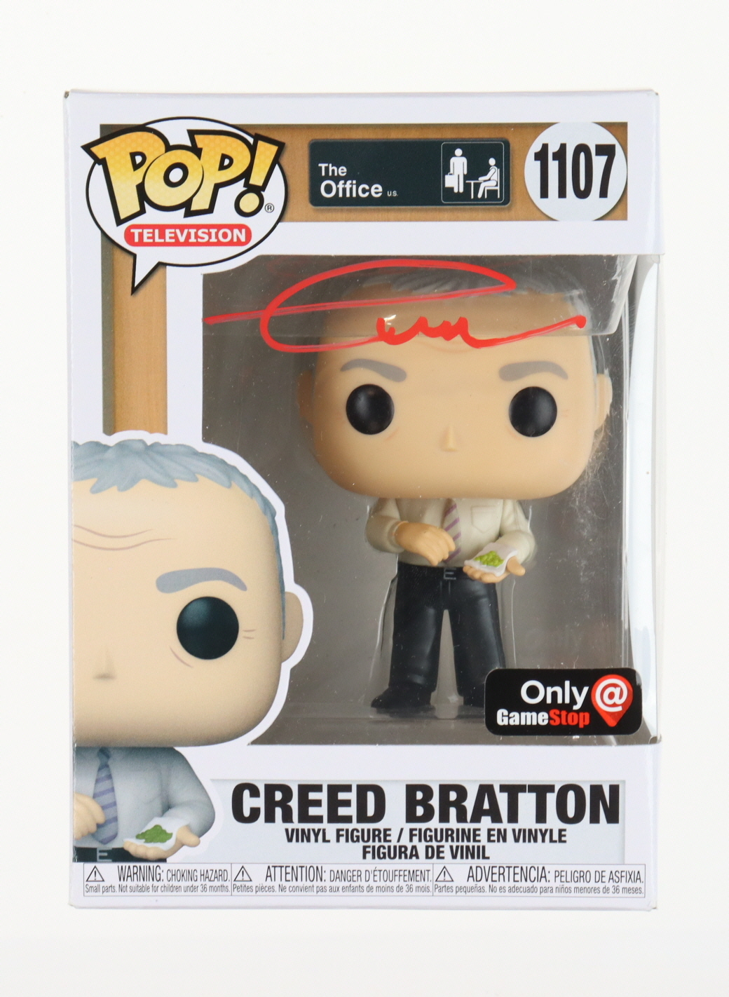 Creed Bratton Signed Pop! Television "The Office" #1107 Creed Bratton Funko Pop! Vinyl Figure (Beckett) at PristineAuction.com Creed Bratton Signed Pop! Television "The Office" #1107 Creed Bratton Funko Pop! Vinyl Figure (Beckett) at PristineAuction.com