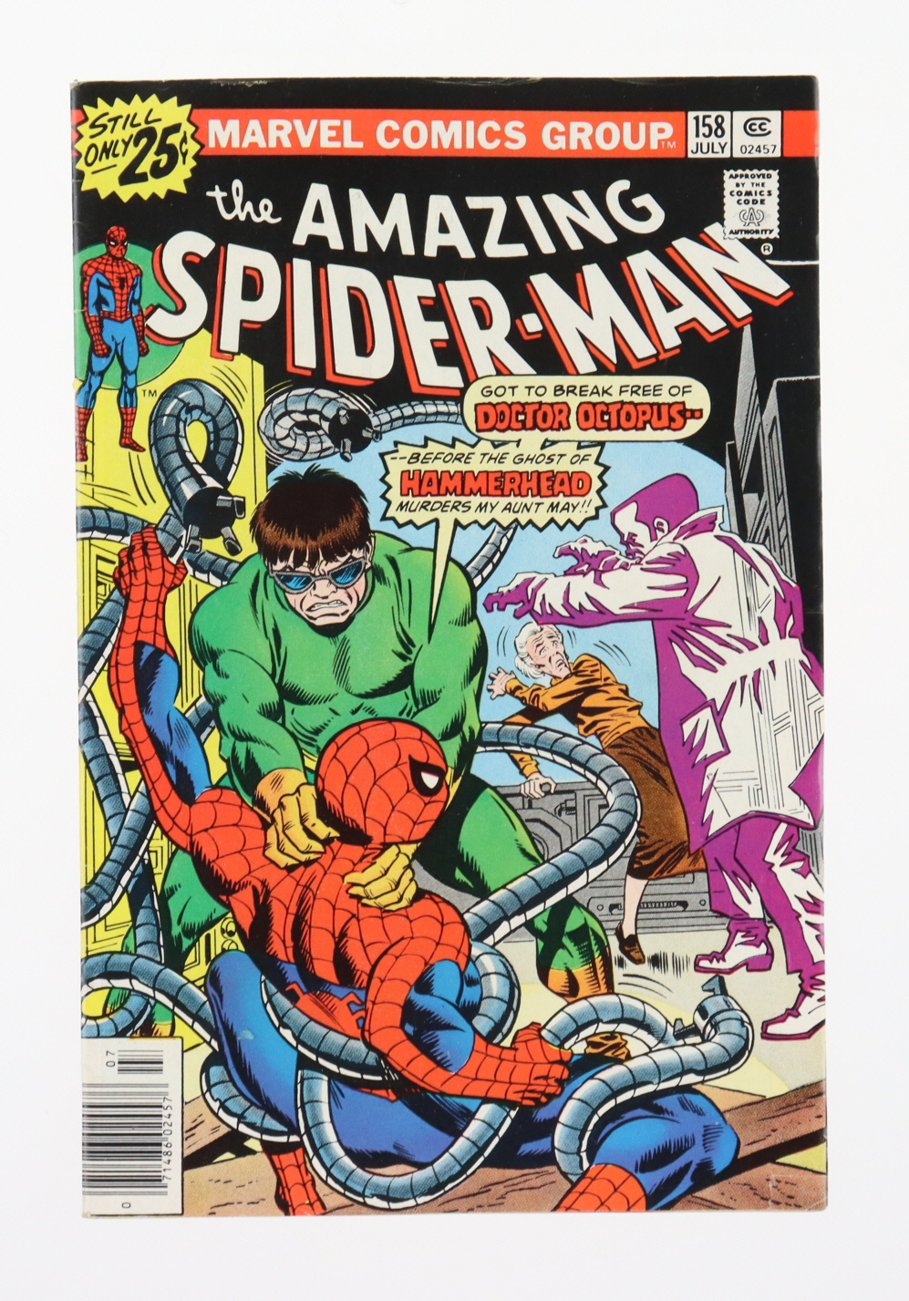 1976 "The Amazing Spider-Man" Issue #158 Marvel Comic Book at PristineAuction.com 1976 "The Amazing Spider-Man" Issue #158 Marvel Comic Book at PristineAuction.com