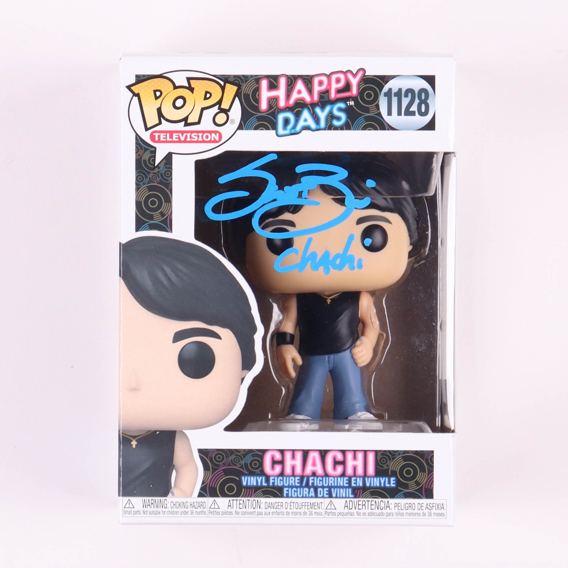 Scott Baio Signed "Happy Days" #1128 Chachi Funko Pop! Vinyl Figure Inscribed "Chachi" (Beckett) at PristineAuction.com Scott Baio Signed "Happy Days" #1128 Chachi Funko Pop! Vinyl Figure Inscribed "Chachi" (Beckett) at PristineAuction.com