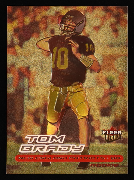 Tom Brady 2000 Fleer Ultra Gold Refractor Trading Card RC at PristineAuction.com Tom Brady 2000 Fleer Ultra Gold Refractor Trading Card RC at PristineAuction.com