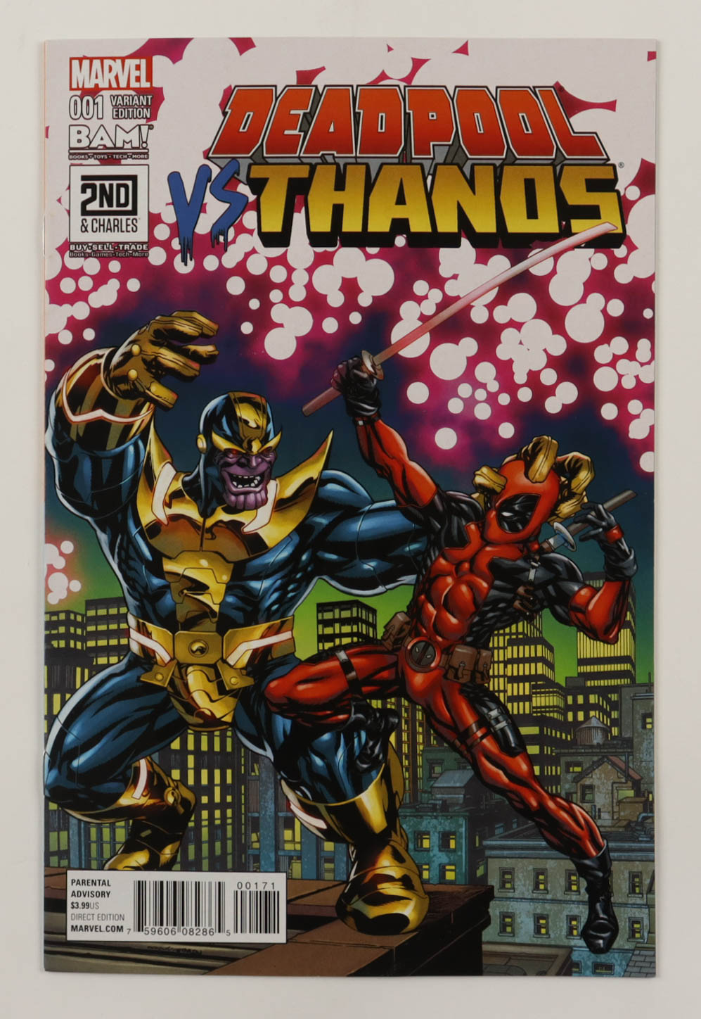 2015 "Deadpool Vs. Thanos" Issue #1 Marvel Comic Book at PristineAuction.com 2015 "Deadpool Vs. Thanos" Issue #1 Marvel Comic Book at PristineAuction.com