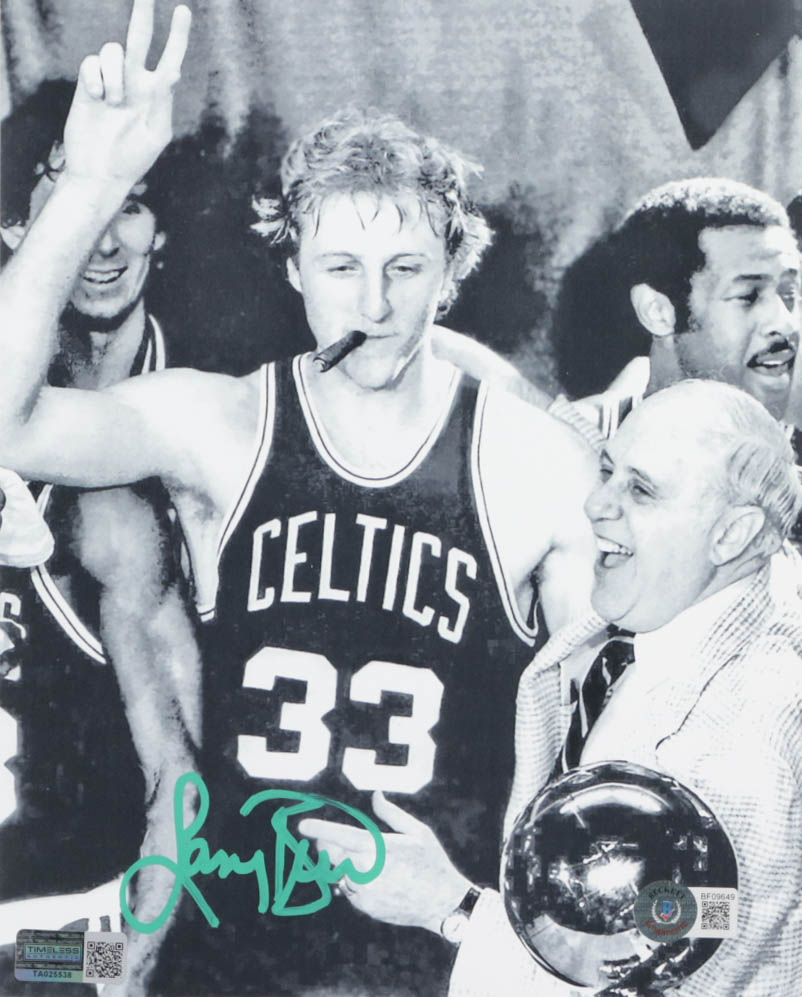 Larry Bird Signed Celtics 8x10 Photo (Beckett & Timeless) at PristineAuction.com Larry Bird Signed Celtics 8x10 Photo (Beckett & Timeless) at PristineAuction.com