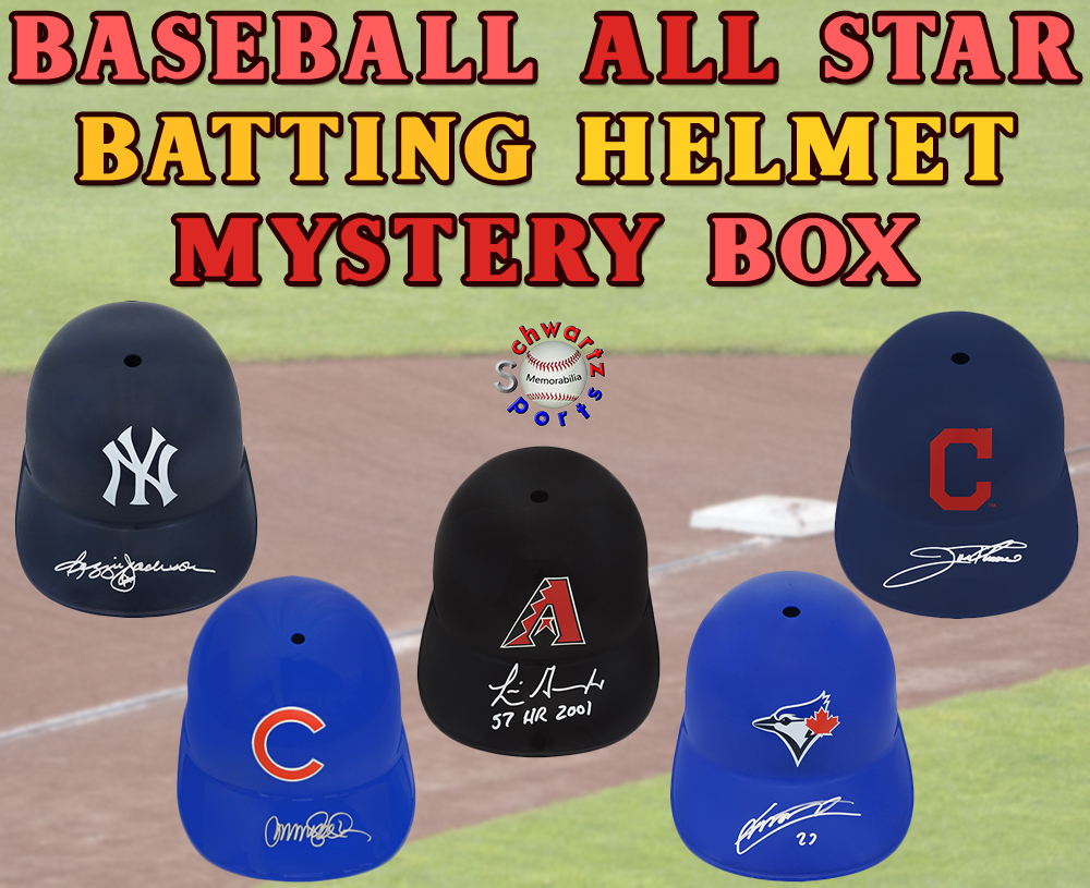 Schwartz Sports - Baseball All Star Signed Batting Helmet Mystery Box - Series 2 (Limited to 75) at PristineAuction.com Schwartz Sports - Baseball All Star Signed Batting Helmet Mystery Box - Series 2 (Limited to 75) at PristineAuction.com