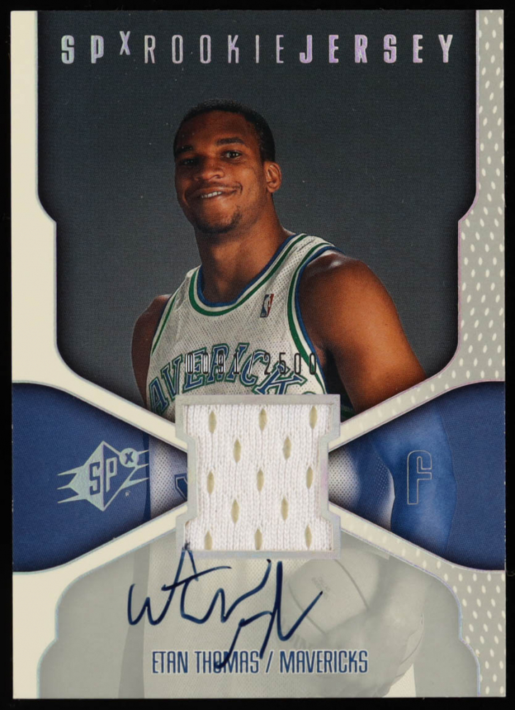 Etan Thomas 2000-01 SPx #126 JSY AU RC #91/2500