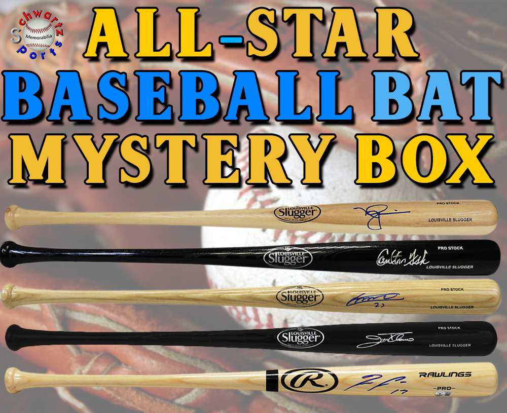 Schwartz Sports Baseball All-Stars Signed Baseball Bat Mystery Box Series 2 - (Limited to 100) at PristineAuction.com Schwartz Sports Baseball All-Stars Signed Baseball Bat Mystery Box Series 2 - (Limited to 100) at PristineAuction.com