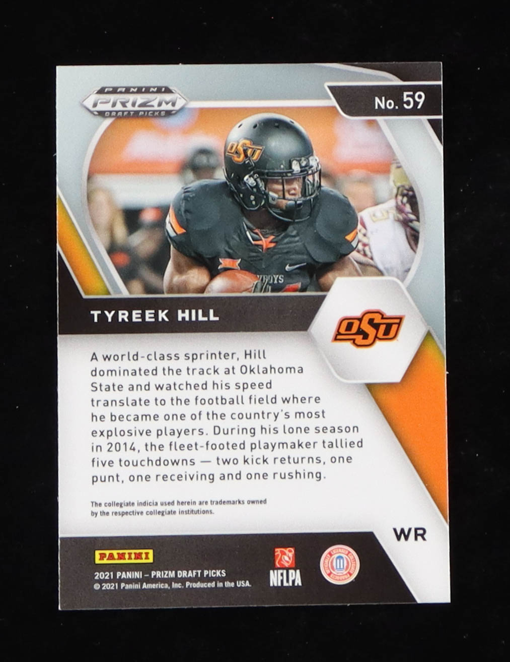 Tyreek Hill 2021 Panini Prizm Draft Picks #59 at PristineAuction.com Tyreek Hill 2021 Panini Prizm Draft Picks #59 at PristineAuction.com