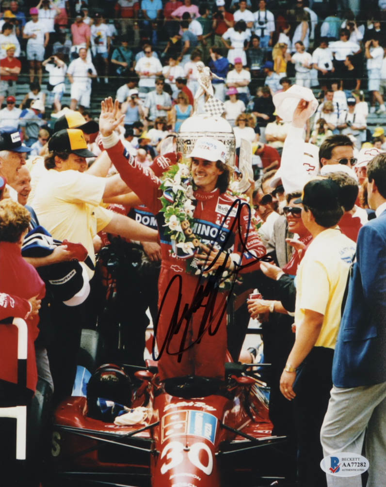 Arie Luyendyk Signed 8x10 Photo (Beckett) at PristineAuction.com Arie Luyendyk Signed 8x10 Photo (Beckett) at PristineAuction.com