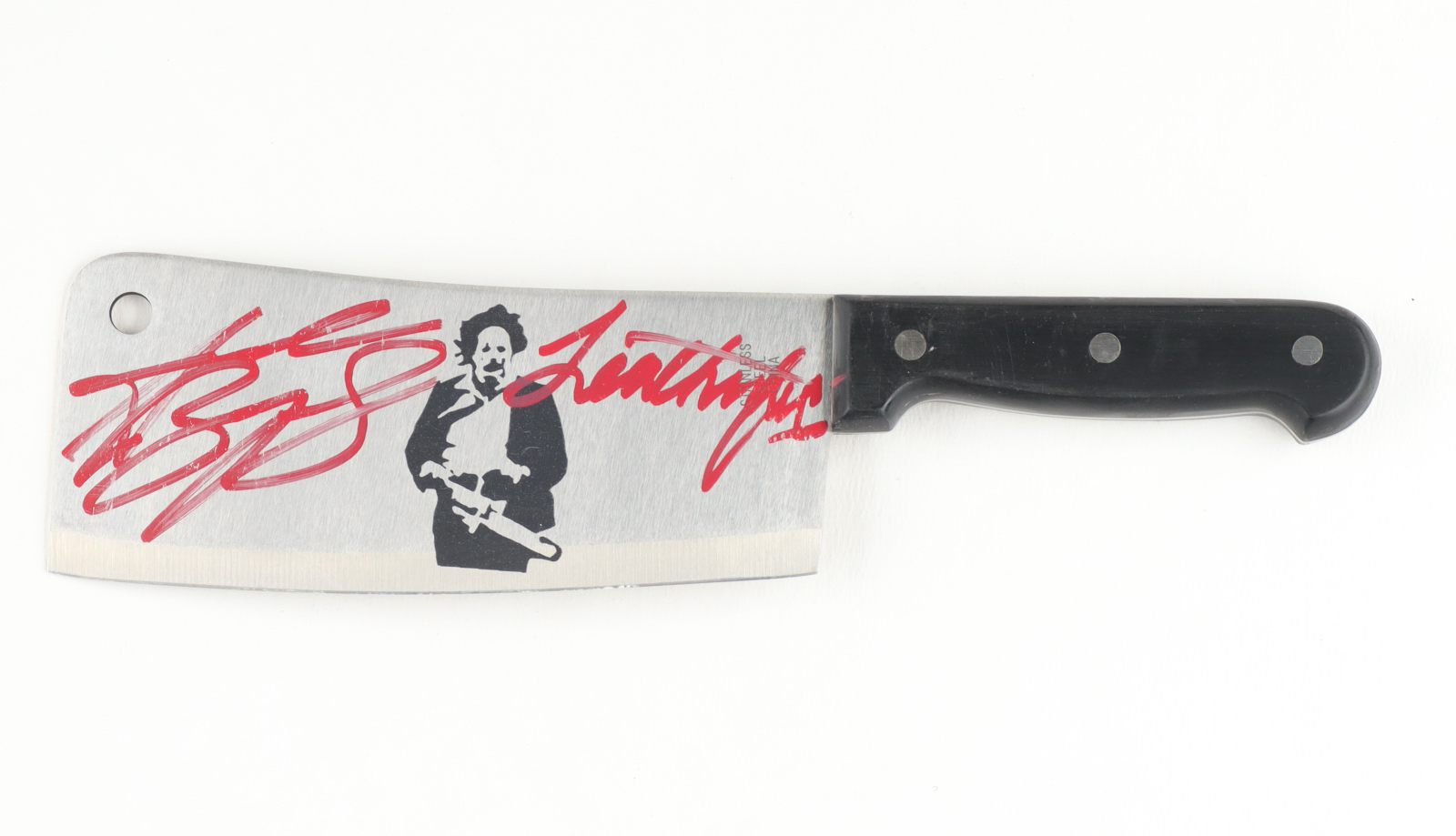 Andrew Bryniarski Signed "Texas Chainsaw Massacre" Knife Inscribed "Leatherface" (JSA) at PristineAuction.com Andrew Bryniarski Signed "Texas Chainsaw Massacre" Knife Inscribed "Leatherface" (JSA) at PristineAuction.com