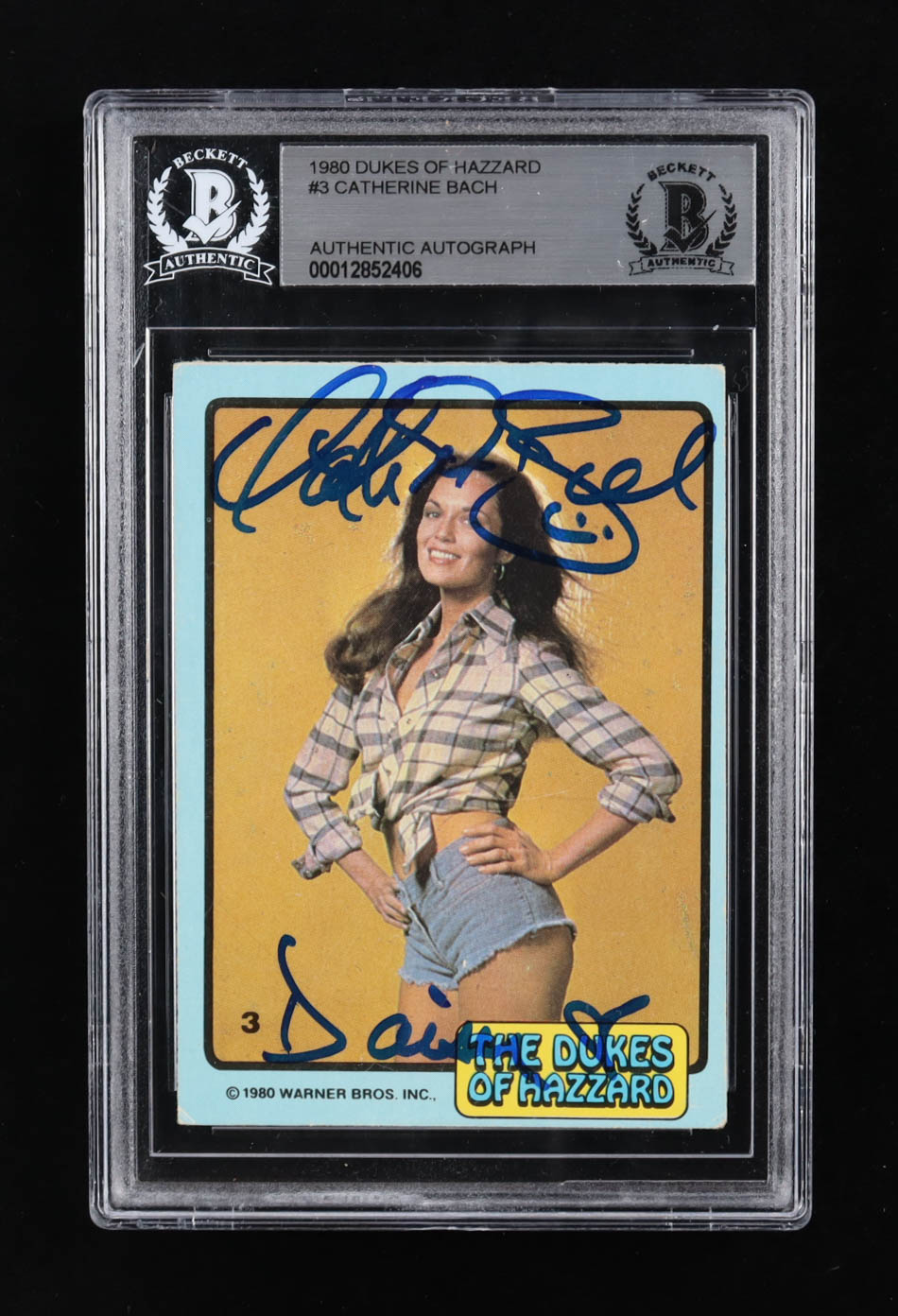 Catherine Bach Signed 1980 Dukes of Hazzard #3 Inscribed "Daisy" (BGS) at PristineAuction.com Catherine Bach Signed 1980 Dukes of Hazzard #3 Inscribed "Daisy" (BGS) at PristineAuction.com