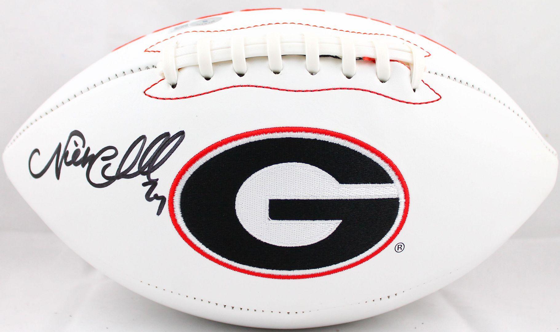 Nick Chubb Signed Georgia Bulldogs Logo Football (Beckett) at PristineAuction.com Nick Chubb Signed Georgia Bulldogs Logo Football (Beckett) at PristineAuction.com
