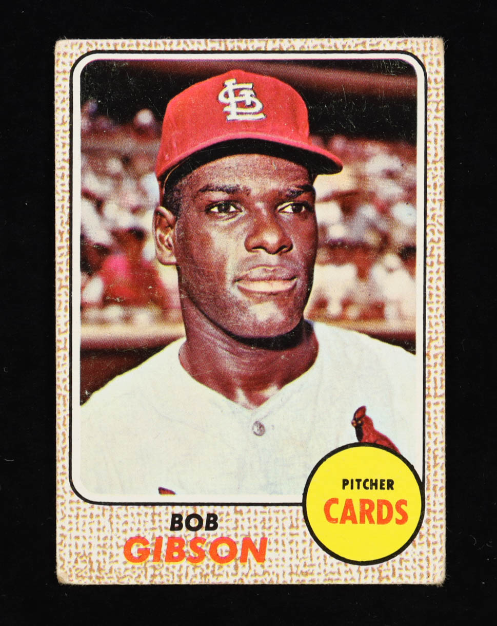 Bob Gibson 1968 Topps #100 at PristineAuction.com Bob Gibson 1968 Topps #100 at PristineAuction.com