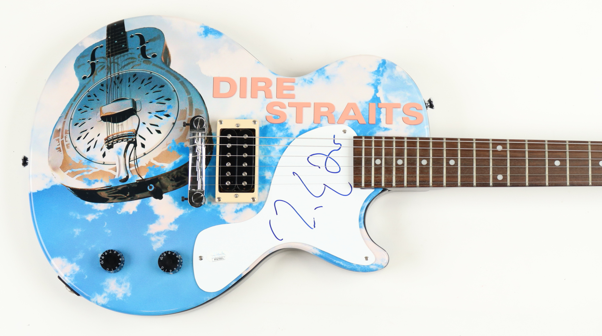Mark Knopfler Signed "Dire Straits" Custom 39" Electric Guitar (JSA) at PristineAuction.com Mark Knopfler Signed "Dire Straits" Custom 39" Electric Guitar (JSA) at PristineAuction.com
