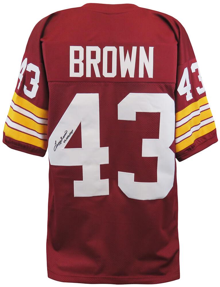 Larry Brown Signed Jersey Inscribed "72 NFL MVP" (Schwartz) at PristineAuction.com Larry Brown Signed Jersey Inscribed "72 NFL MVP" (Schwartz) at PristineAuction.com