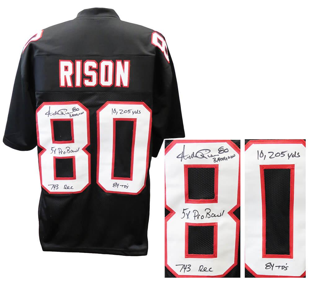 Andre Rison Signed Jersey with Multiple Career Stat Inscriptions (Schwartz) at PristineAuction.com Andre Rison Signed Jersey with Multiple Career Stat Inscriptions (Schwartz) at PristineAuction.com