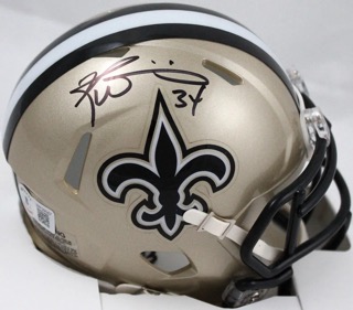 Ricky Williams Signed Saints Speed Mini Helmet (Beckett) at PristineAuction.com Ricky Williams Signed Saints Speed Mini Helmet (Beckett) at PristineAuction.com