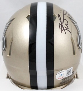 Ricky Williams Signed Saints Speed Mini Helmet (Beckett) at PristineAuction.com Ricky Williams Signed Saints Speed Mini Helmet (Beckett) at PristineAuction.com