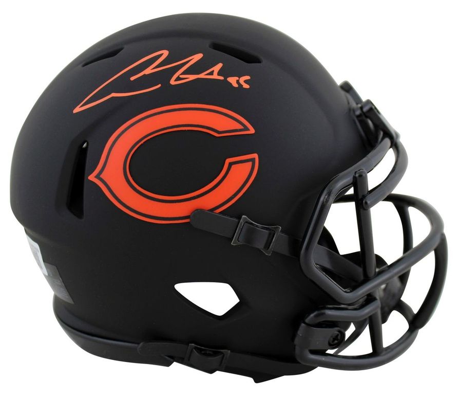 Cole Kmet Signed Bears Eclipse Alternate Speed Mini Helmet (Beckett) at PristineAuction.com Cole Kmet Signed Bears Eclipse Alternate Speed Mini Helmet (Beckett) at PristineAuction.com