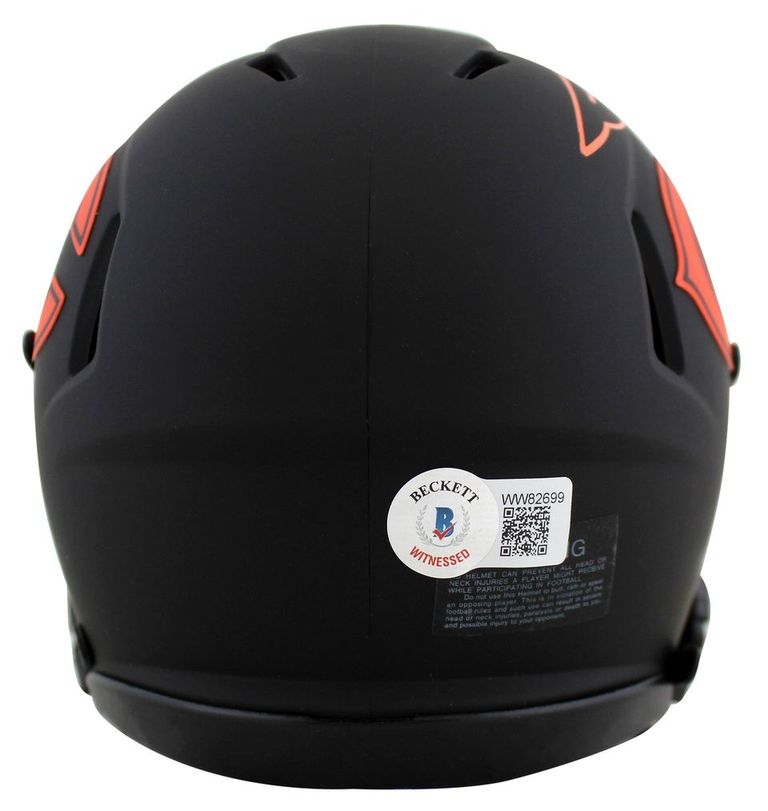 Cole Kmet Signed Bears Eclipse Alternate Speed Mini Helmet (Beckett) at PristineAuction.com Cole Kmet Signed Bears Eclipse Alternate Speed Mini Helmet (Beckett) at PristineAuction.com