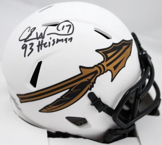Charlie Ward Signed Florida State Seminoles Lunar Eclipse Alternate Speed Mini Helmet Inscribed "93 Heisman" (Prova) at PristineAuction.com Charlie Ward Signed Florida State Seminoles Lunar Eclipse Alternate Speed Mini Helmet Inscribed "93 Heisman" (Prova) at PristineAuction.com
