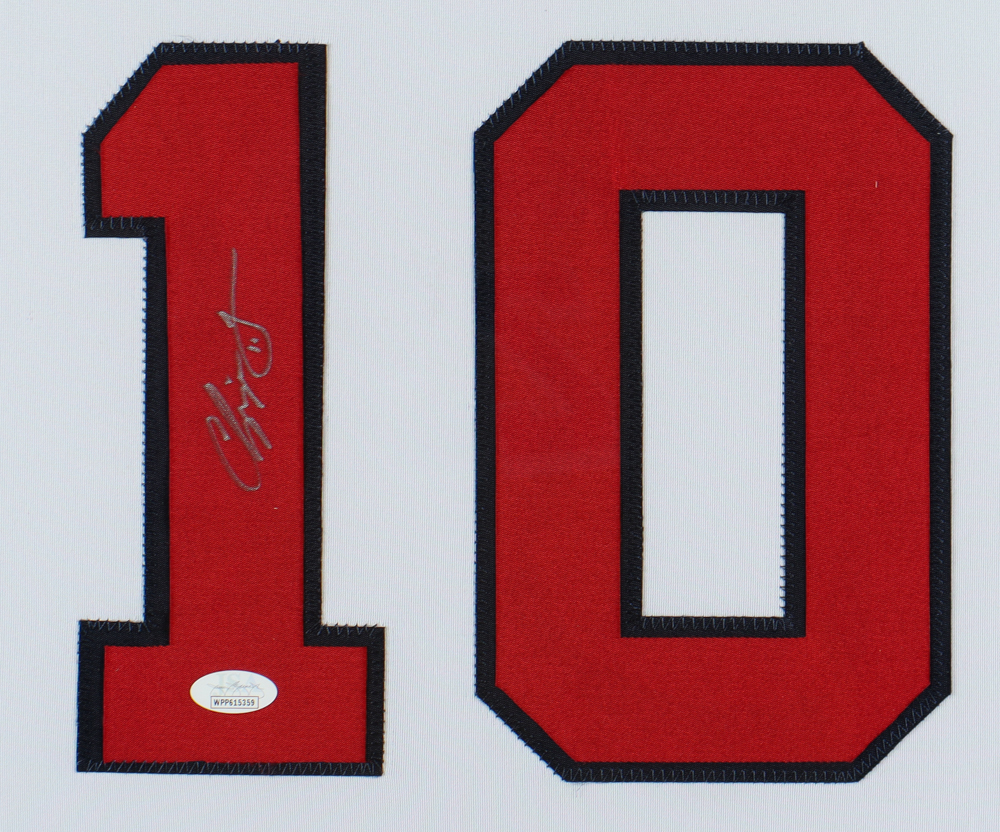 Chipper Jones Signed Custom Framed Jersey Display (JSA) at PristineAuction.com Chipper Jones Signed Custom Framed Jersey Display (JSA) at PristineAuction.com