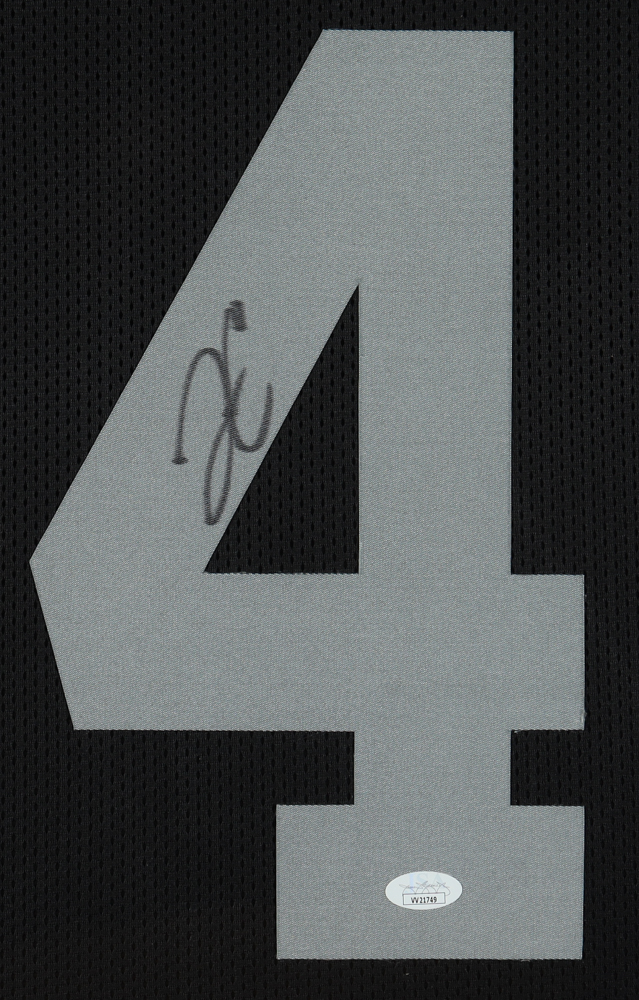 Derek Carr Signed Custom Framed Jersey Display (JSA) at PristineAuction.com Derek Carr Signed Custom Framed Jersey Display (JSA) at PristineAuction.com