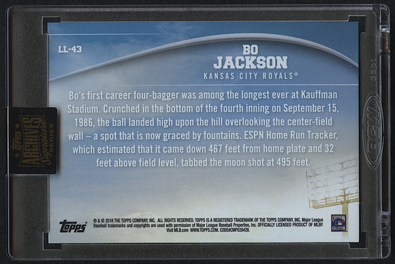 Bo Jackson 2022 Topps Archives Signature Series Buyback Autograph #1/1 at PristineAuction.com Bo Jackson 2022 Topps Archives Signature Series Buyback Autograph #1/1 at PristineAuction.com