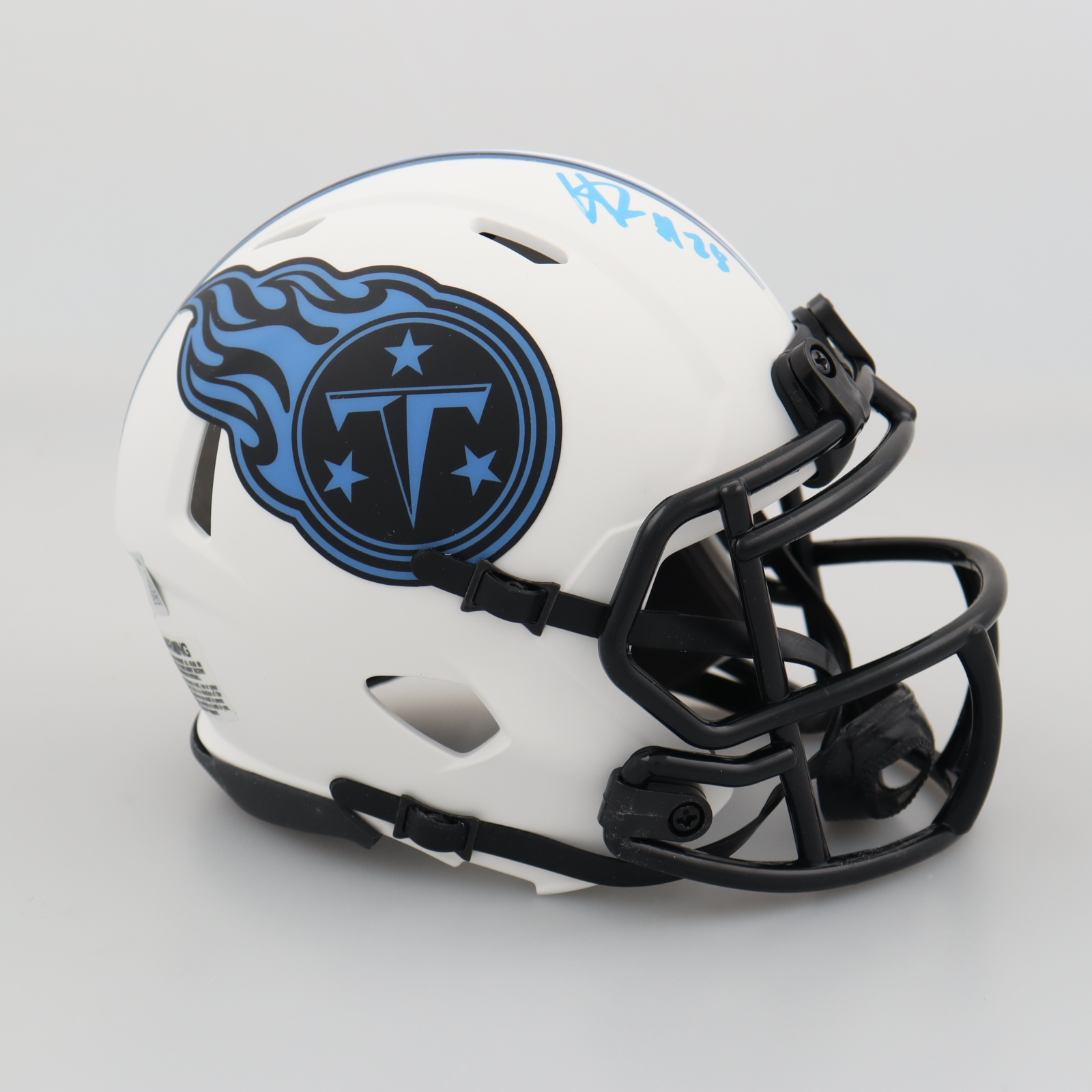 Hassan Haskins Signed Titans Lunar Eclipse Alternate Speed Mini Helmet (Beckett) at PristineAuction.com Hassan Haskins Signed Titans Lunar Eclipse Alternate Speed Mini Helmet (Beckett) at PristineAuction.com