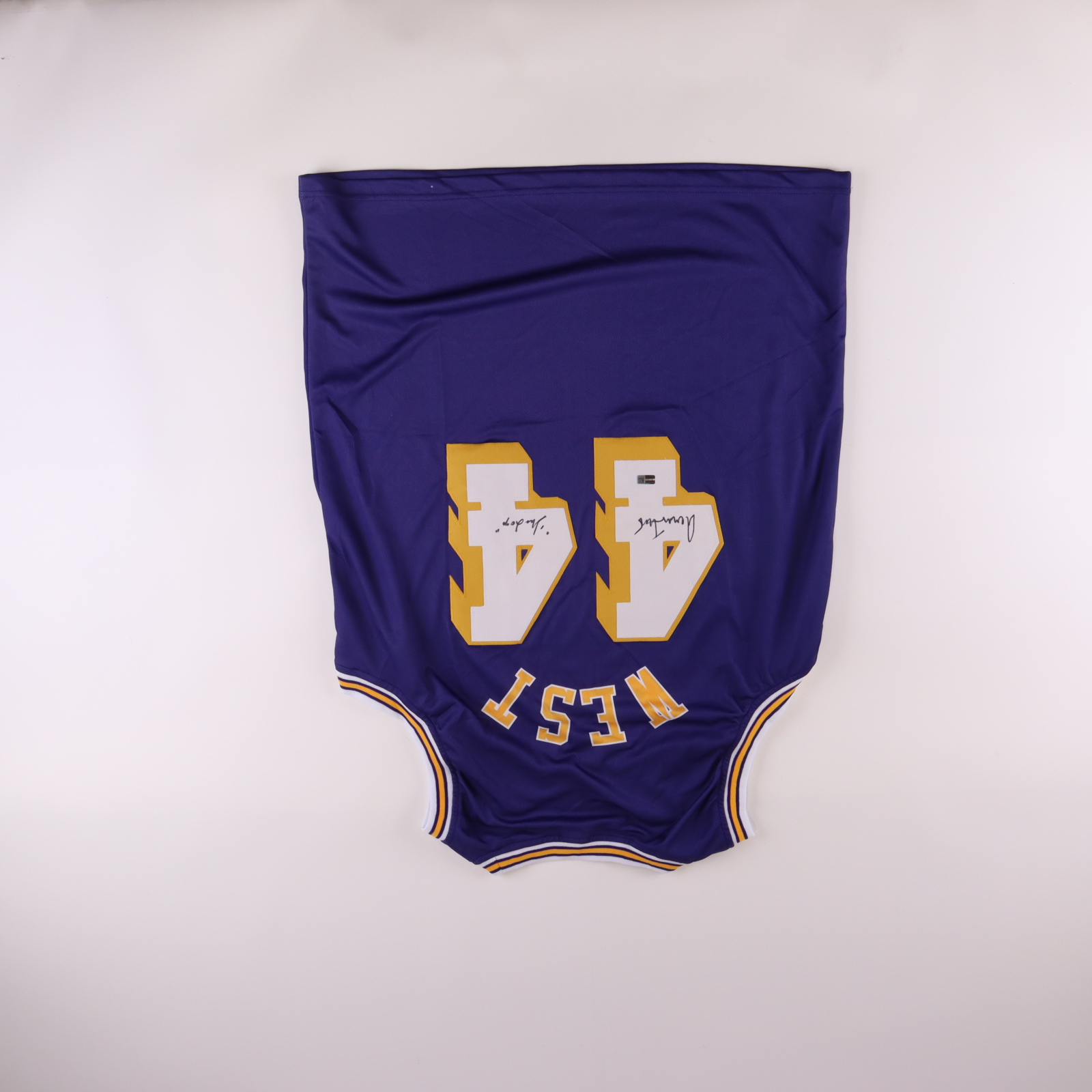 Jerry West Signed Jersey Inscribed "The Logo" (CX by Steiner) at PristineAuction.com Jerry West Signed Jersey Inscribed "The Logo" (CX by Steiner) at PristineAuction.com