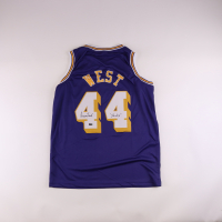 Jerry West Signed Jersey Inscribed "The Logo" (CX by Steiner) at PristineAuction.com