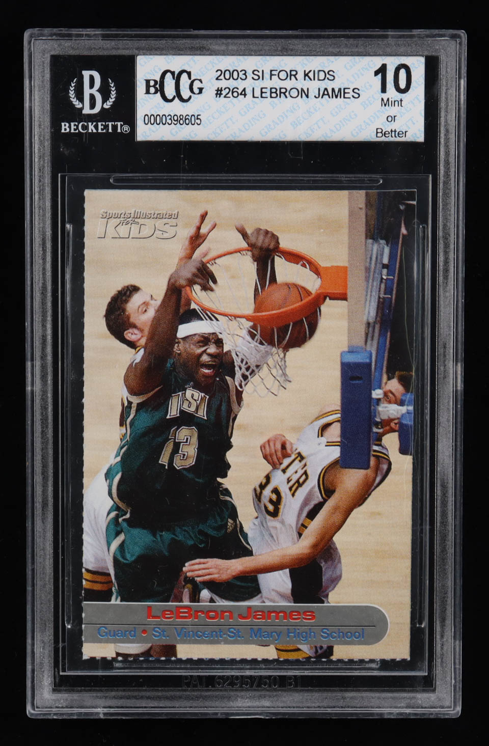 LeBron James 2003 Sports Illustrated for Kids #264 BK RC (BCCG 10) at PristineAuction.com LeBron James 2003 Sports Illustrated for Kids #264 BK RC (BCCG 10) at PristineAuction.com