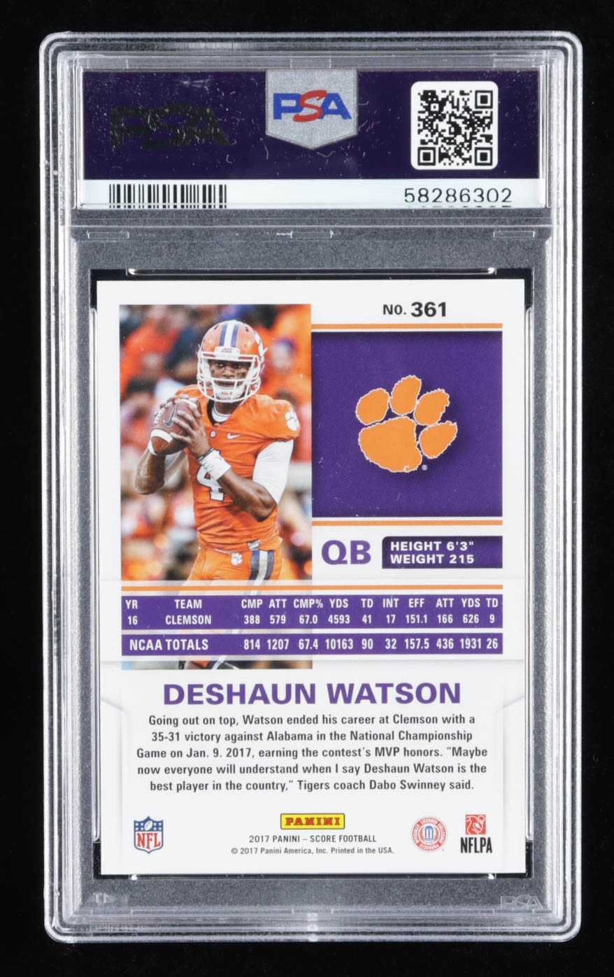 Deshaun Watson 2017 Score #361 RC (PSA 8) at PristineAuction.com Deshaun Watson 2017 Score #361 RC (PSA 8) at PristineAuction.com