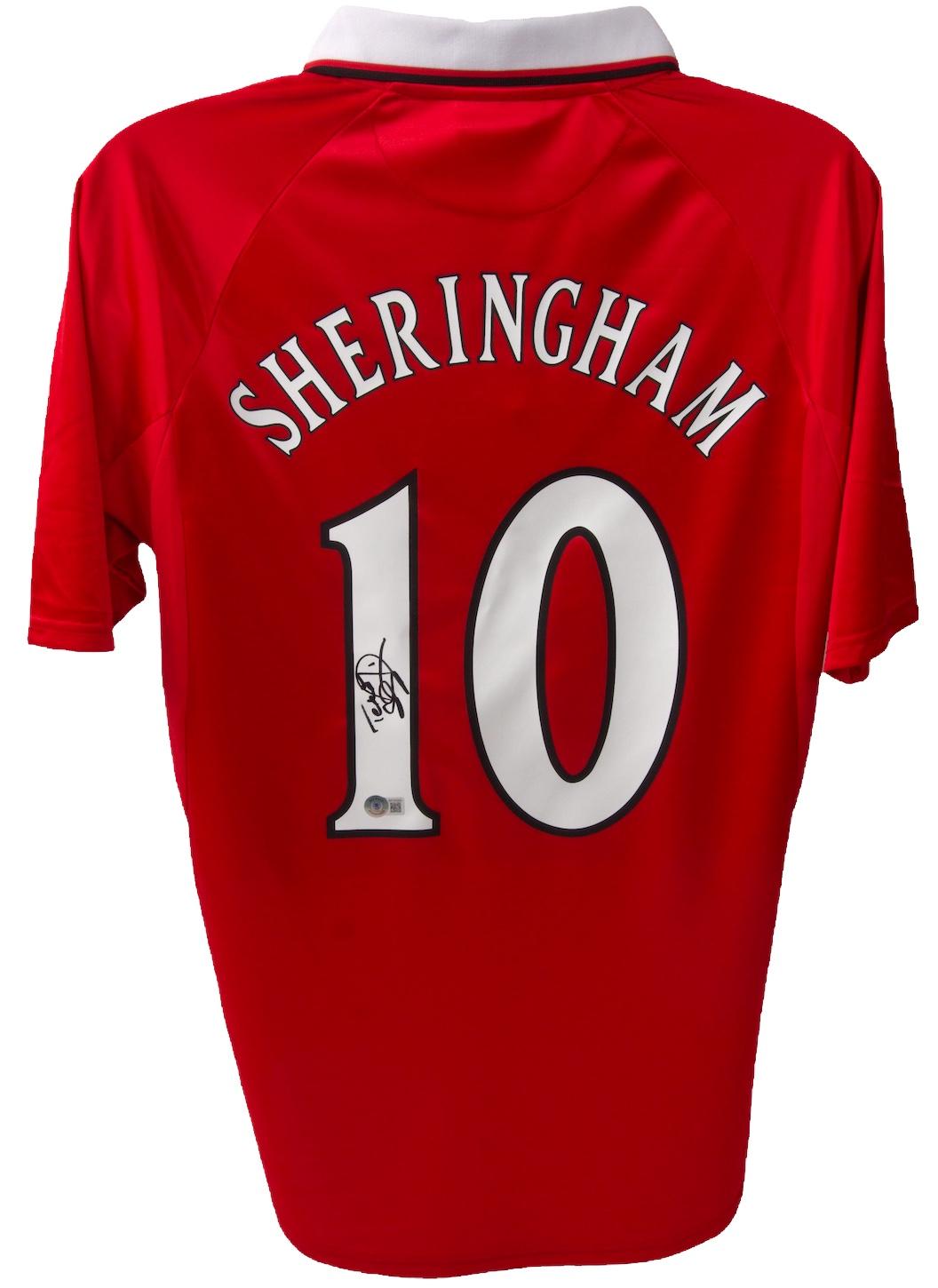 Teddy Sheringham Signed Manchester United Jersey (Beckett) at PristineAuction.com Teddy Sheringham Signed Manchester United Jersey (Beckett) at PristineAuction.com