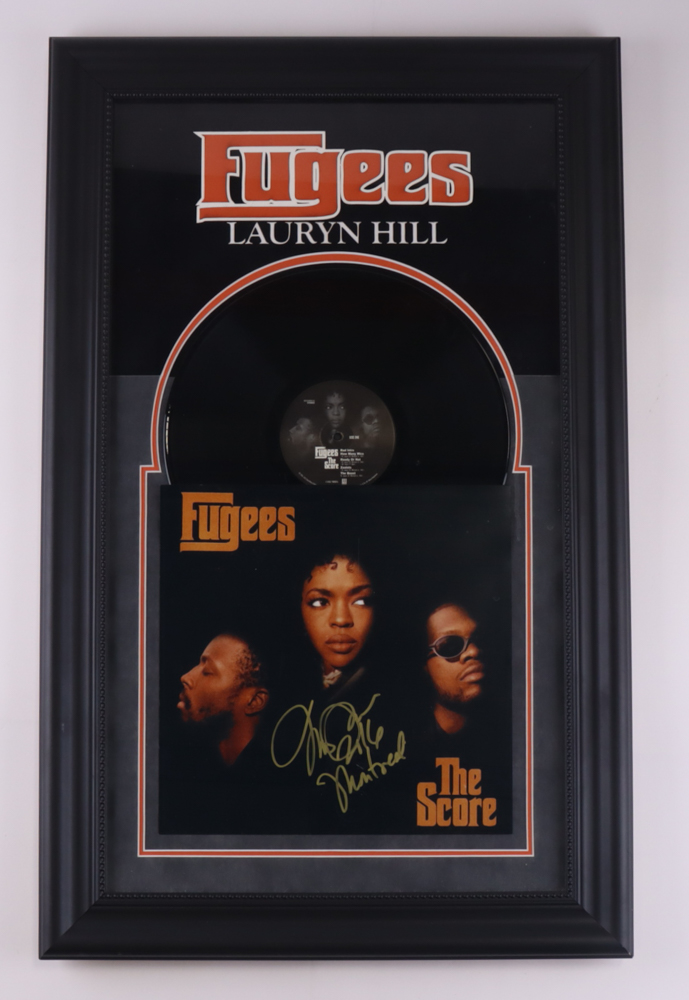 Lauryn Hill Signed "Fugees: The Score" Custom Framed Vinyl Record Album Display Inscribed "2016 Montreal" (Beckett) at PristineAuction.com Lauryn Hill Signed "Fugees: The Score" Custom Framed Vinyl Record Album Display Inscribed "2016 Montreal" (Beckett) at PristineAuction.com