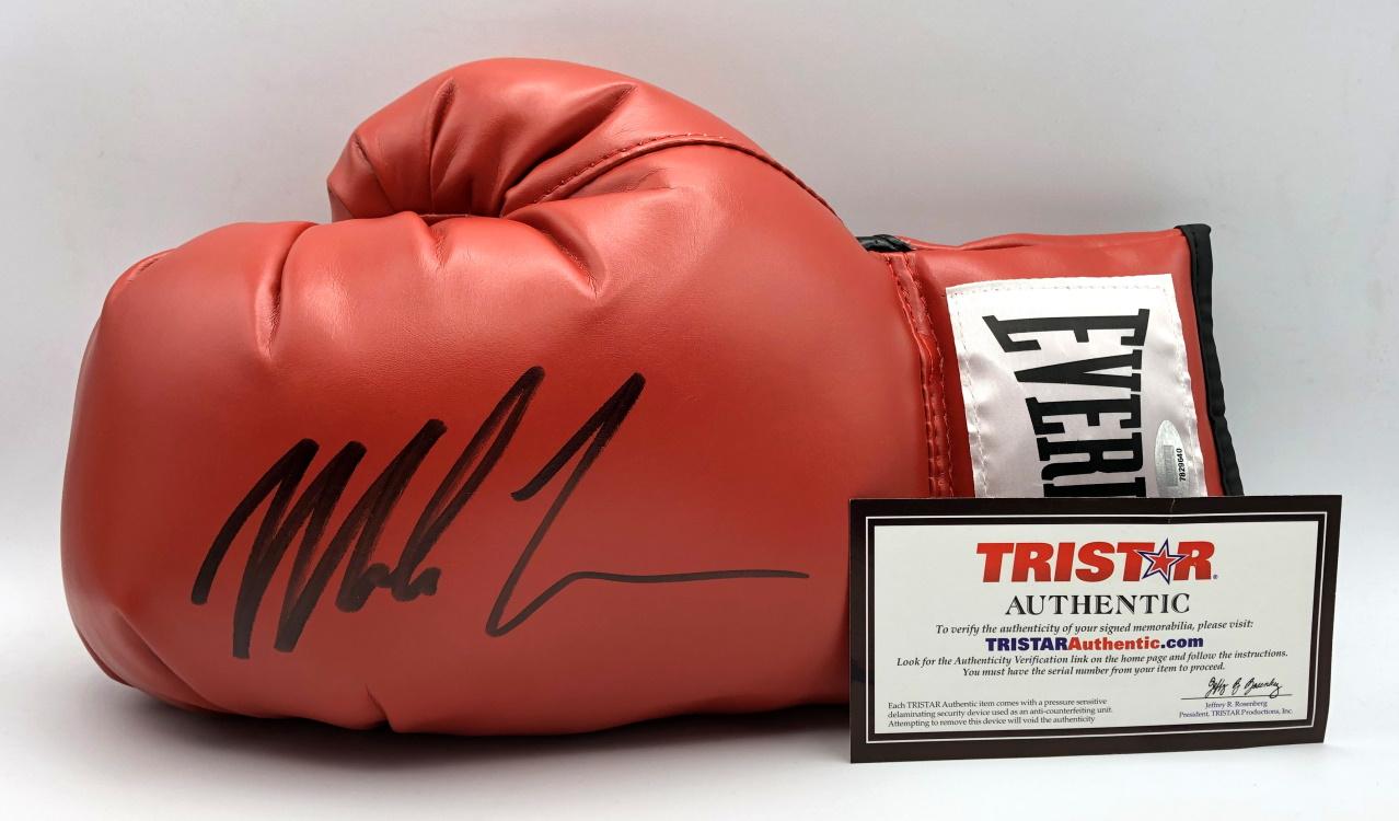 Mike Tyson Signed Everlast Boxing Glove with Display Case (TriStar) at PristineAuction.com Mike Tyson Signed Everlast Boxing Glove with Display Case (TriStar) at PristineAuction.com