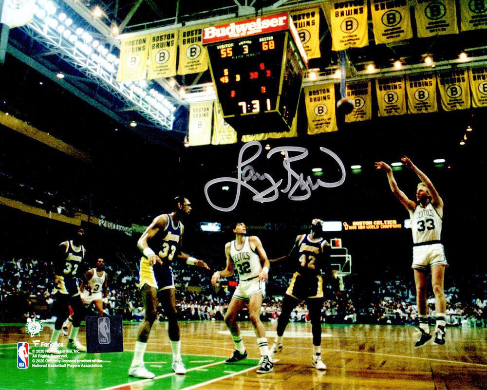 Larry Bird Signed Celtics 8x10 Photo (Schwartz & Bird) at PristineAuction.com Larry Bird Signed Celtics 8x10 Photo (Schwartz & Bird) at PristineAuction.com