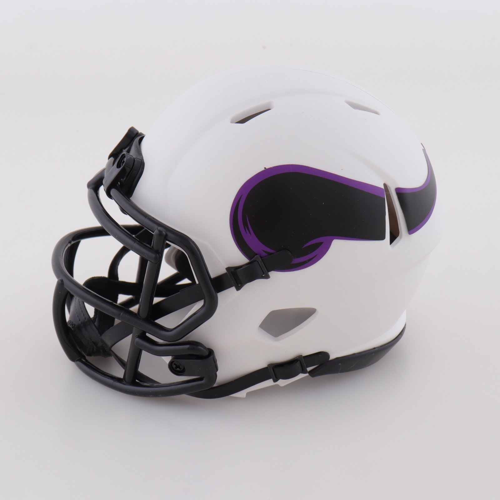 Cris Carter Signed Vikings Lunar Eclipse Alternate Speed Mini Helmet (Schwartz) at PristineAuction.com Cris Carter Signed Vikings Lunar Eclipse Alternate Speed Mini Helmet (Schwartz) at PristineAuction.com