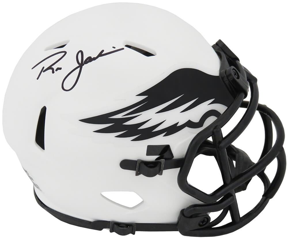 Ron Jaworski Signed Eagles Lunar Eclipse Alternate Speed Mini Helmet ...