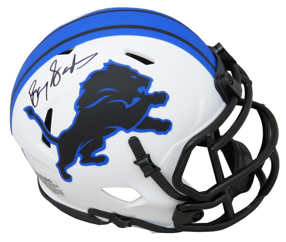 Barry Sanders Signed Lions Lunar Eclipse Alternate Speed Mini Helmet (Schwartz) at PristineAuction.com Barry Sanders Signed Lions Lunar Eclipse Alternate Speed Mini Helmet (Schwartz) at PristineAuction.com