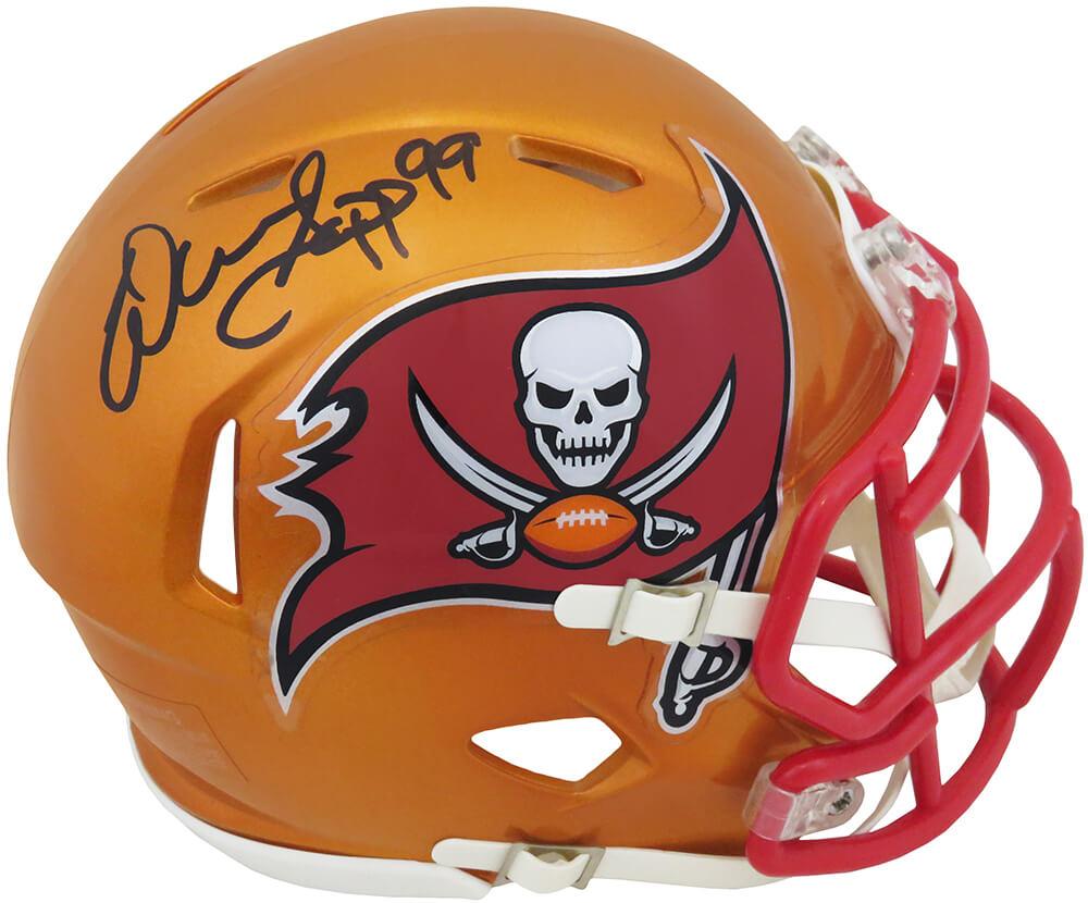 Warren Sapp Signed Buccaneers Flash Alternate Speed Mini Helmet (Schwartz) at PristineAuction.com Warren Sapp Signed Buccaneers Flash Alternate Speed Mini Helmet (Schwartz) at PristineAuction.com