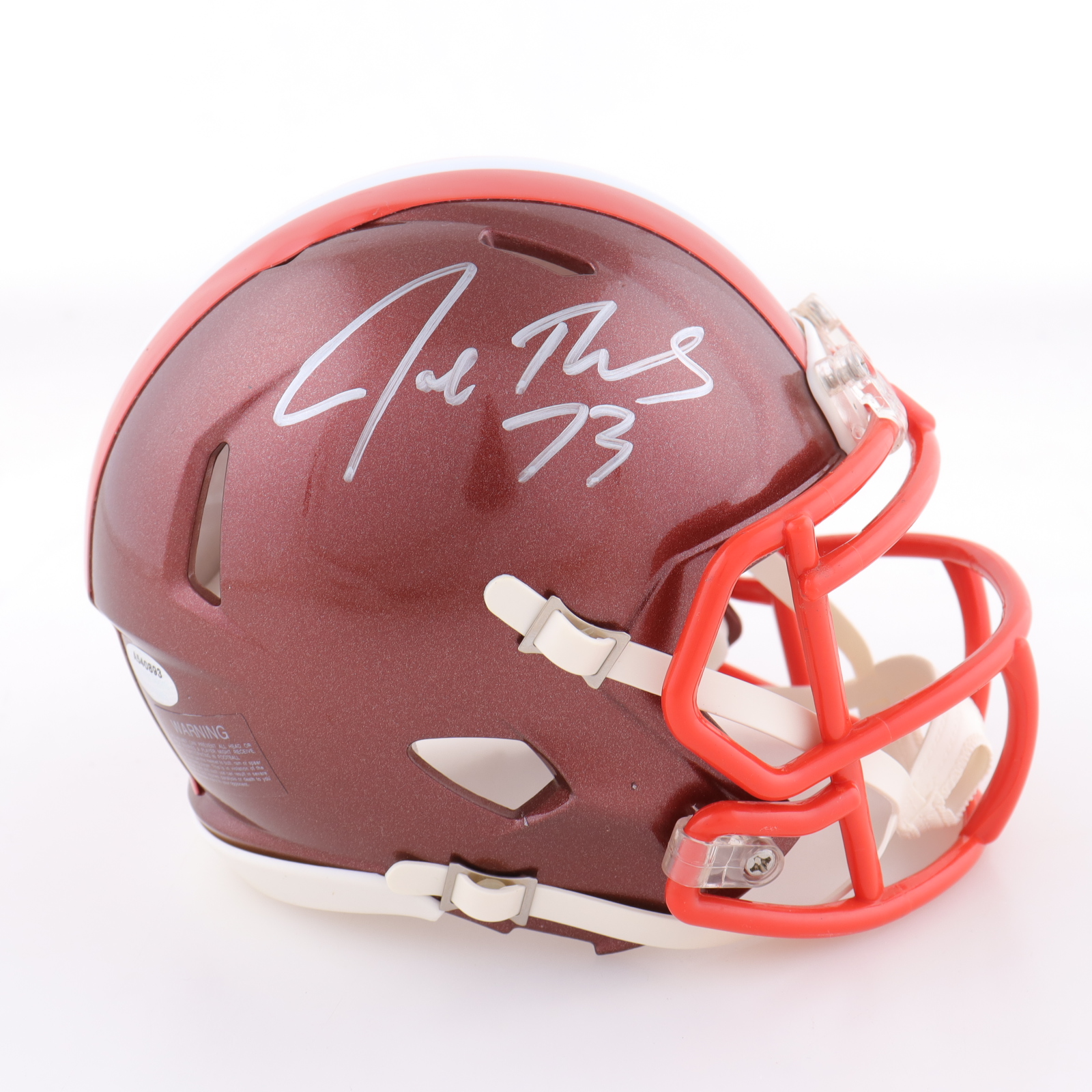 Joe Thomas Signed Browns Flash Alternate Speed Mini Helmet (Schwartz) at PristineAuction.com Joe Thomas Signed Browns Flash Alternate Speed Mini Helmet (Schwartz) at PristineAuction.com