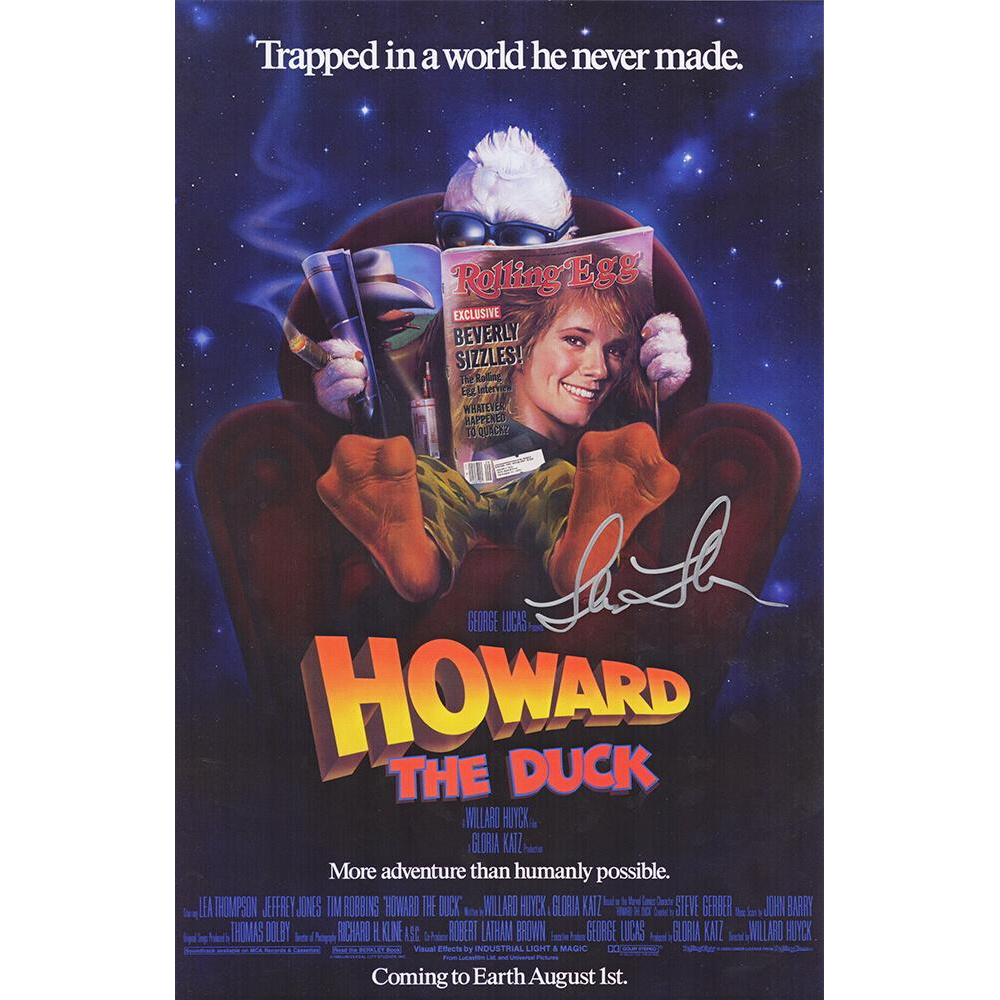 Lea Thompson Signed "Howard The Duck" 11x17 Movie Poster (Schwartz
